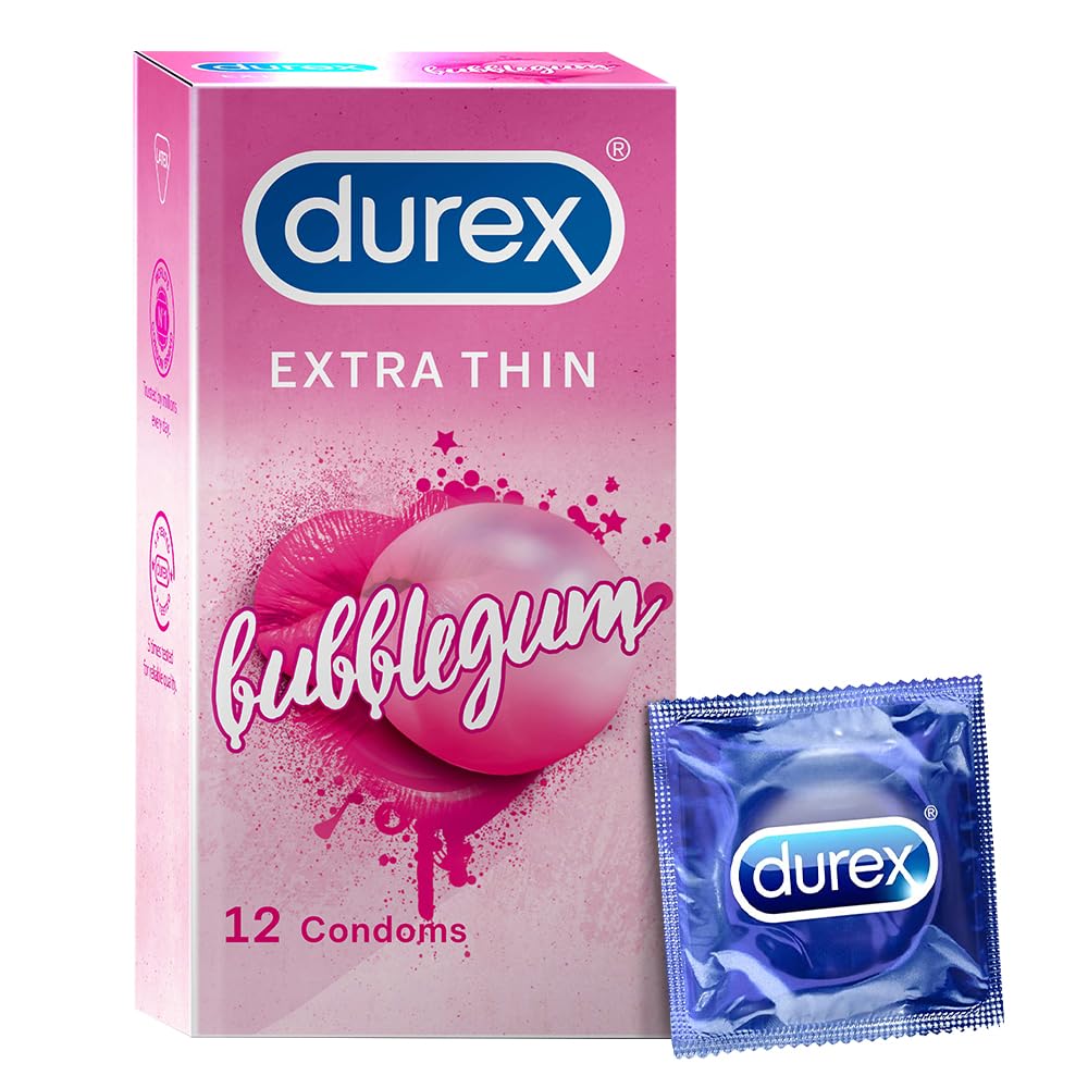 A2ZBDShop Durex Bubblegum Flavoured Condom 12 Pcs