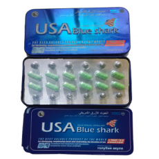 A2ZBDShop USA Blue Shark Herbal Dietary Tablets – 12 Tablets