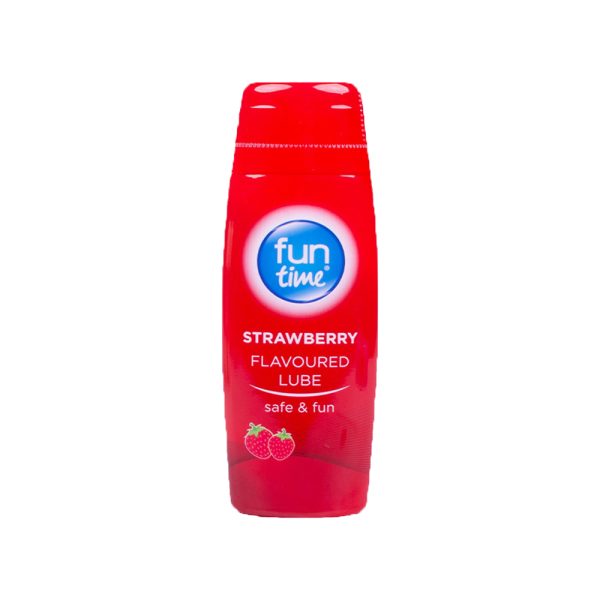 A2ZBDShop Fun Time Strawberry Flavoured Water Based Lubricant 75 ML