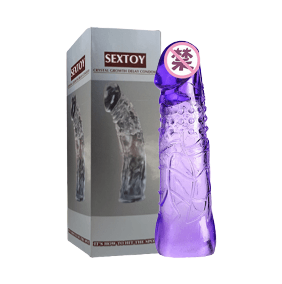 A2ZBDShop Sextoy Magic Condom, Purple