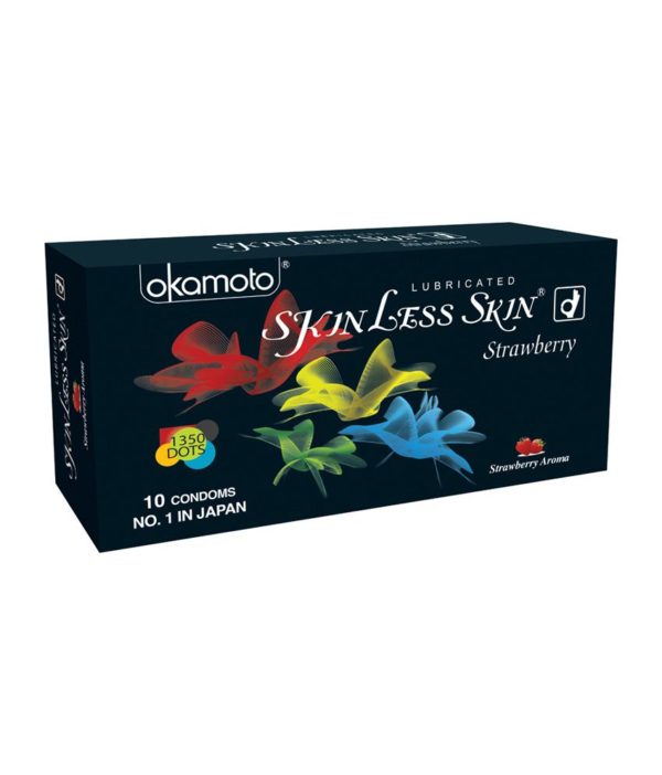 A2ZBDShop Skinless Skin Strawberry Condom