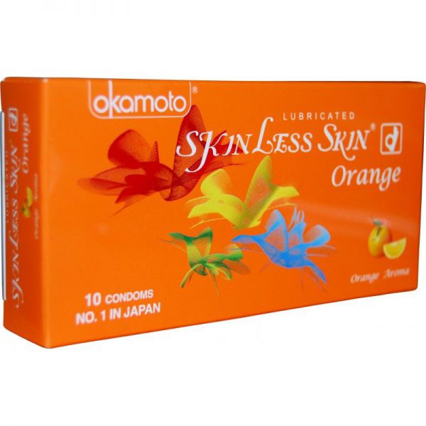 A2ZBDShop Skinless Skin Orange Condom